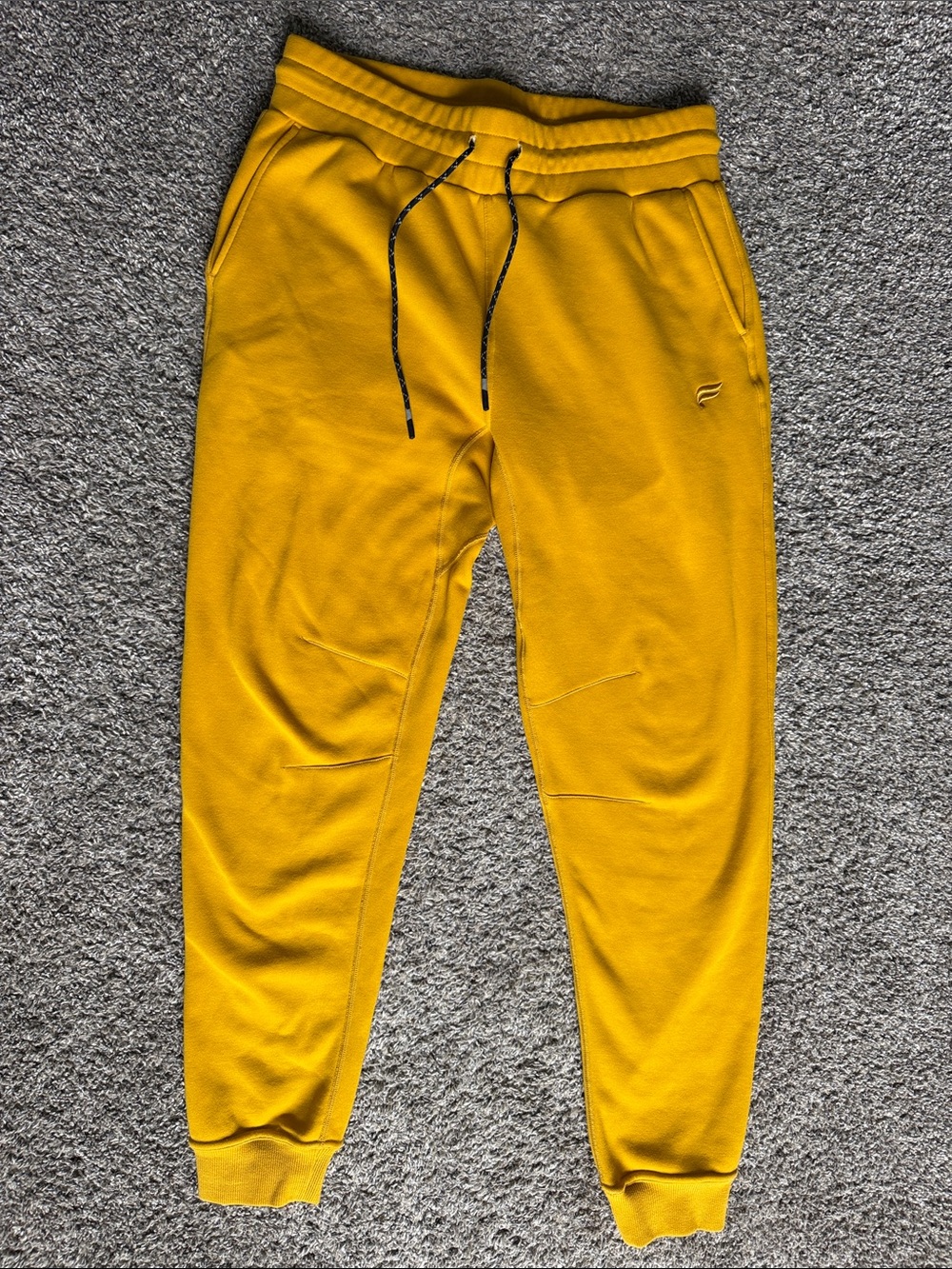 Fabletics Men's Mustard Yellow Jogger Sweatpants
